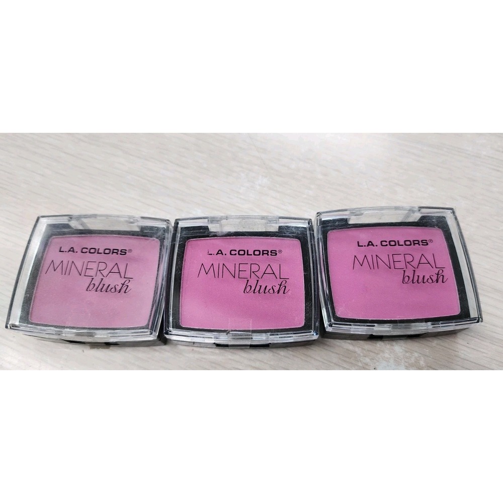 L.A. COLORS Mineral Blush "Pink Du Jour" CMB868 Lot Of 3 New Sealed Cruelty Free
